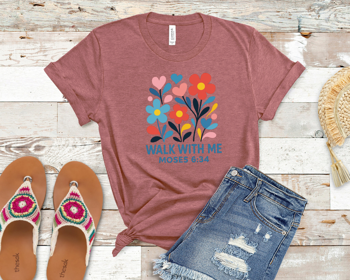 2026 Girls Camp | Walk With Me | Moses 6:34 | Blossom Tees La Bella Rose Boutique
