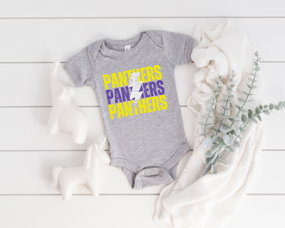 Custom Lightning Volleyball Baby Bodysuit