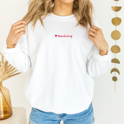 Fan Embroidered Sweatshirt