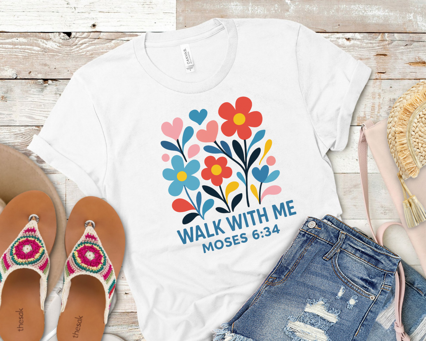 2026 Girls Camp | Walk With Me | Moses 6:34 | Blossom Tees La Bella Rose Boutique