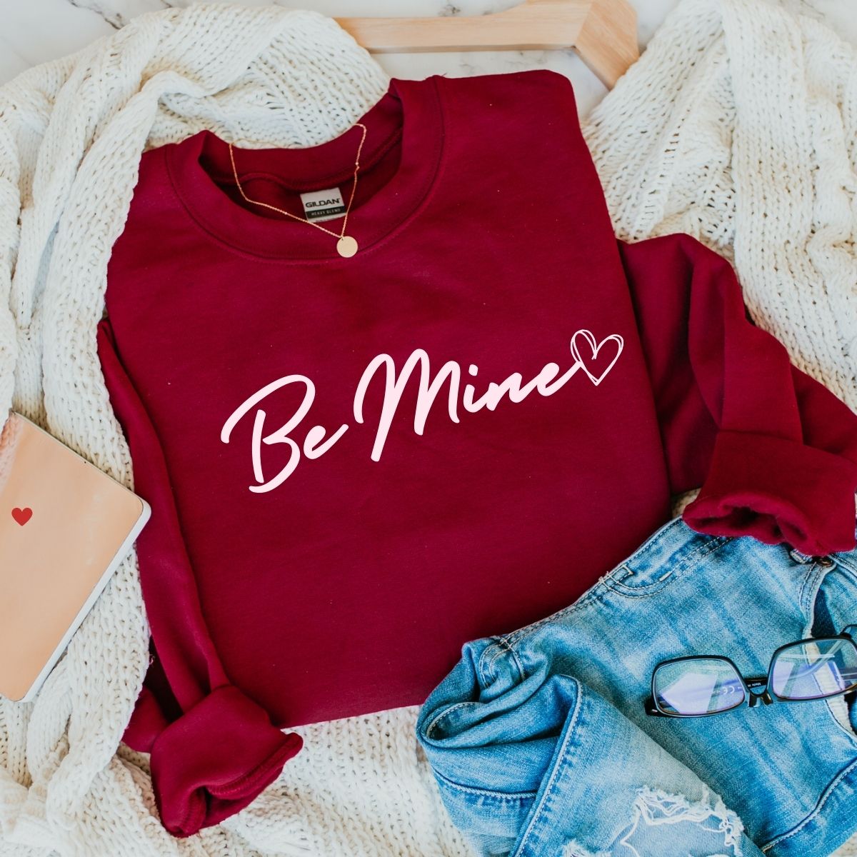 Cute Valentines Sweatshirt La Bella Rose Boutique