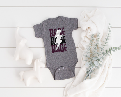 Custom Lightning Volleyball Baby Bodysuit