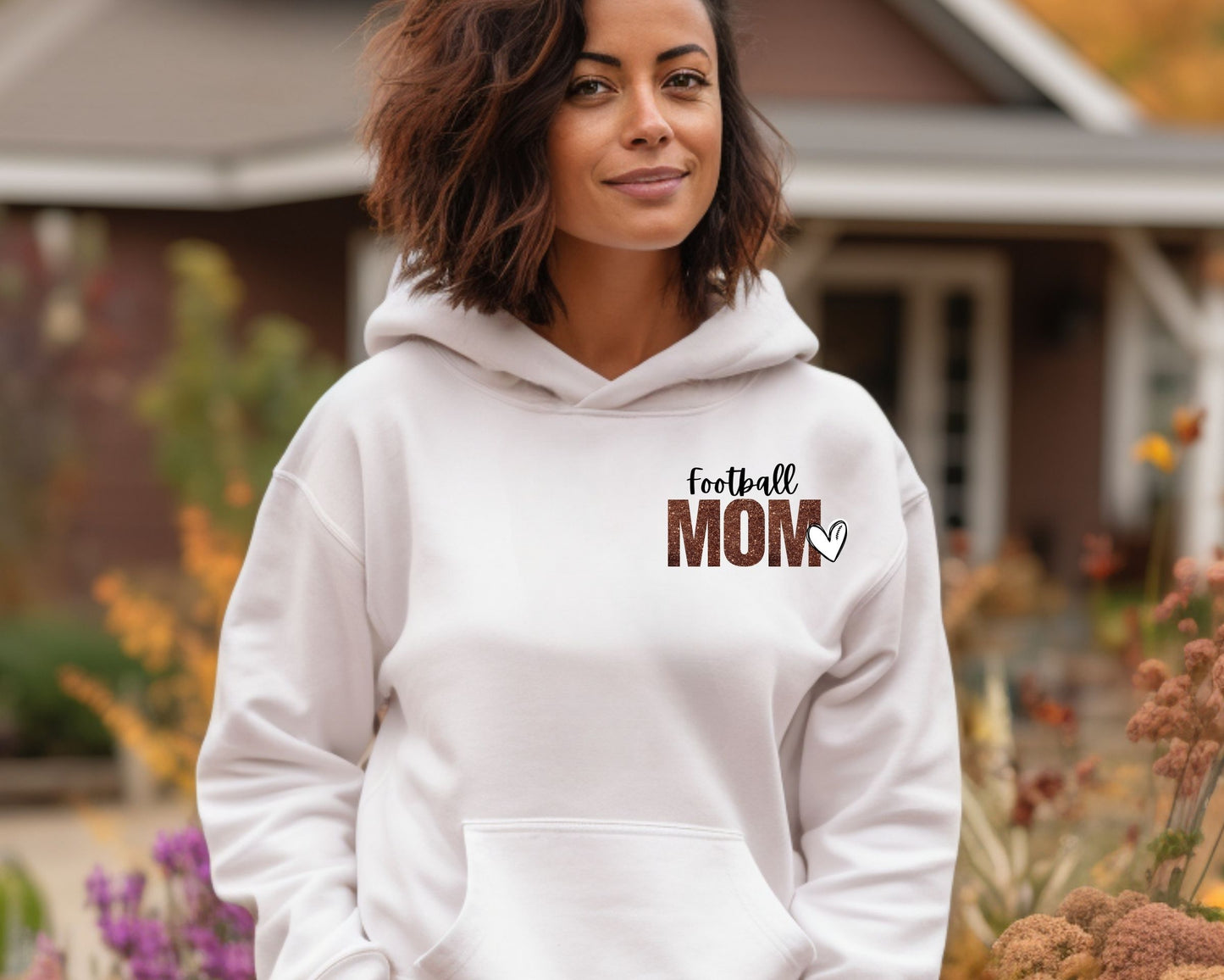 Football Mom Number Hoodie