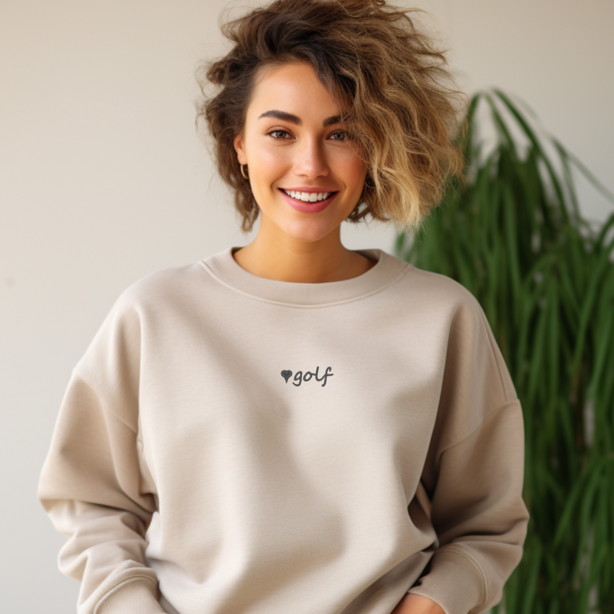 Fan Embroidered Sweatshirt