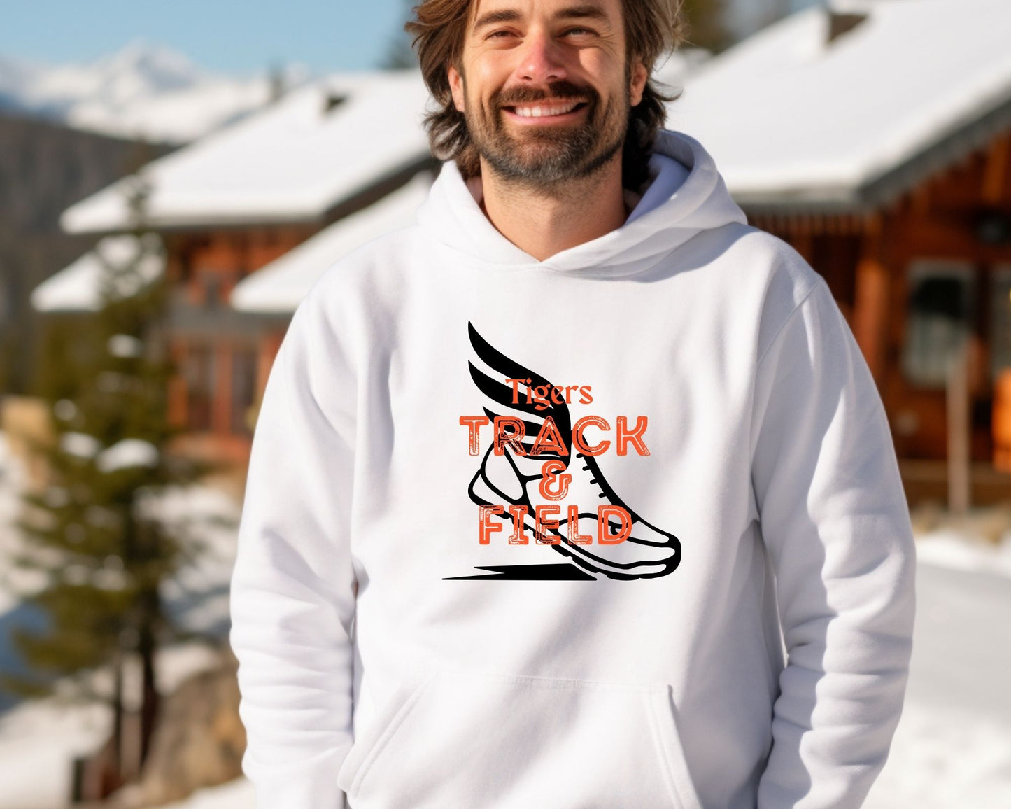 Custom Mascot Track and Field Hoodie (Unisex)