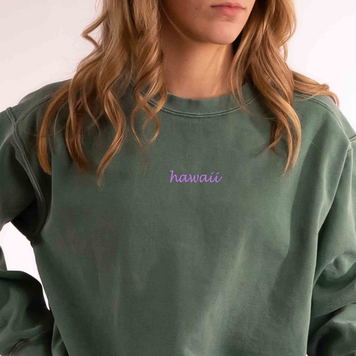 Personalized Embroidered Little State Comfort Color Sweatshirt