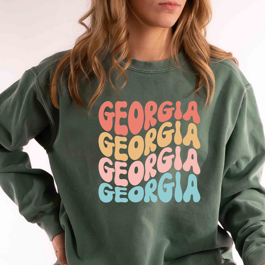 Retro State Comfort Color Sweatshirt