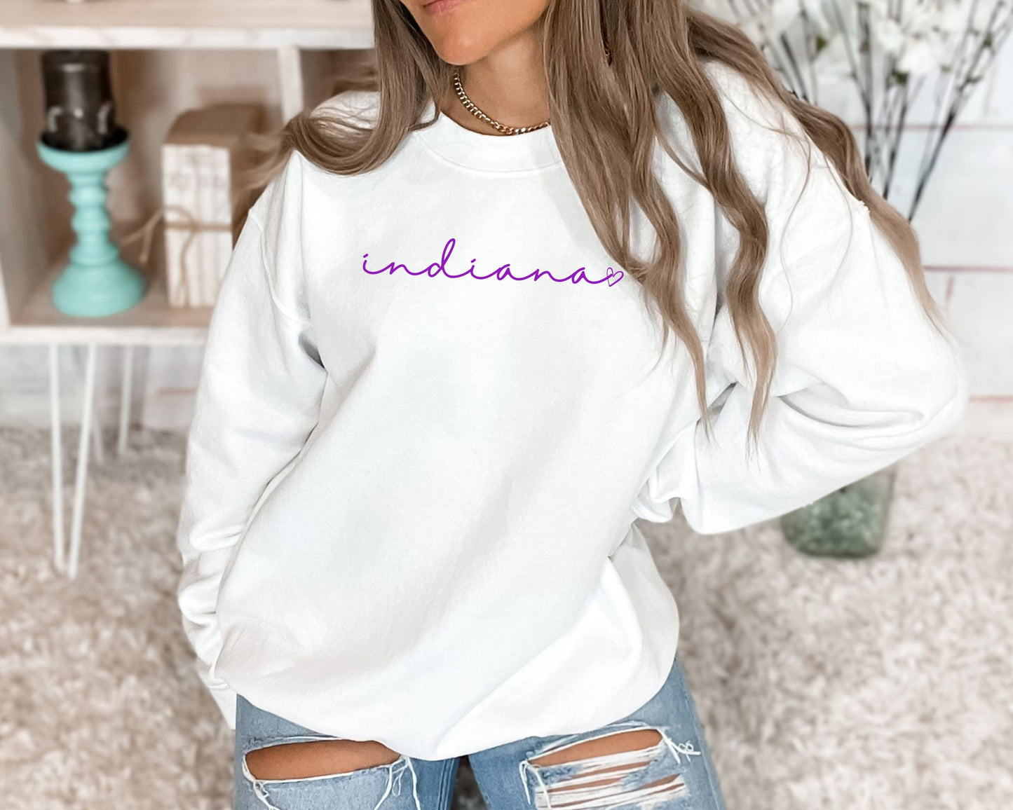 Cursive State Sweatshirt