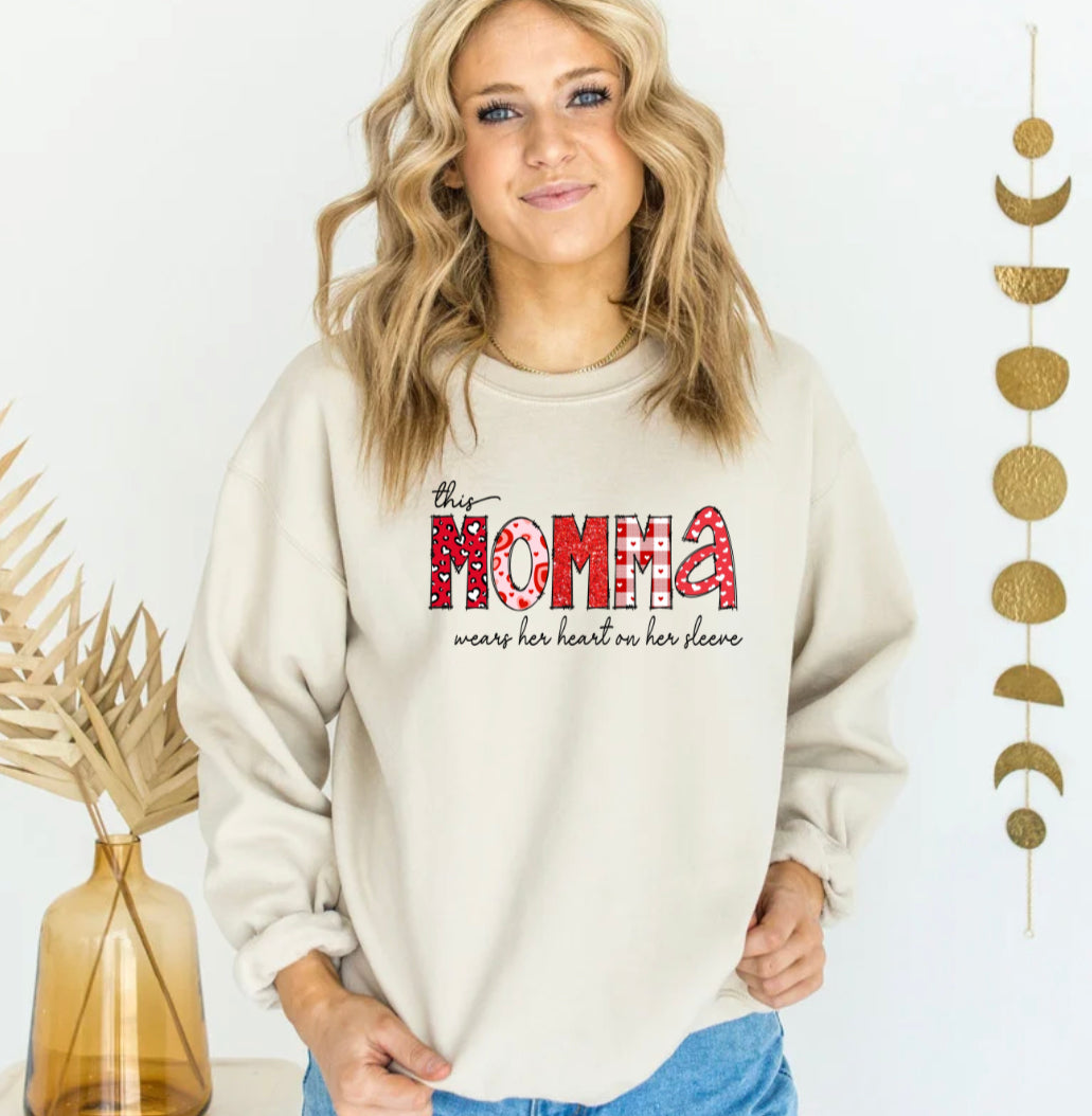 Valentine mom & grandma Sweatshirt La Bella Rose Boutique