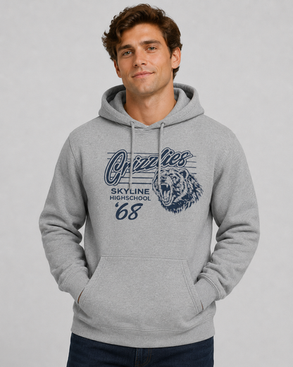 Vintage 1968 Grizzly Football Team Hoodie
