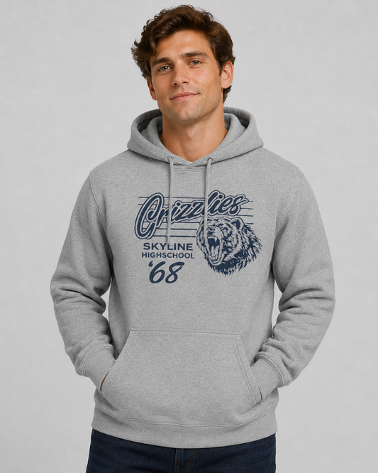 Vintage 1968 Grizzly Football Team Hoodie La Bella Rose Boutique