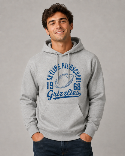 Vintage 1968 Grizzly Football Team Hoodie