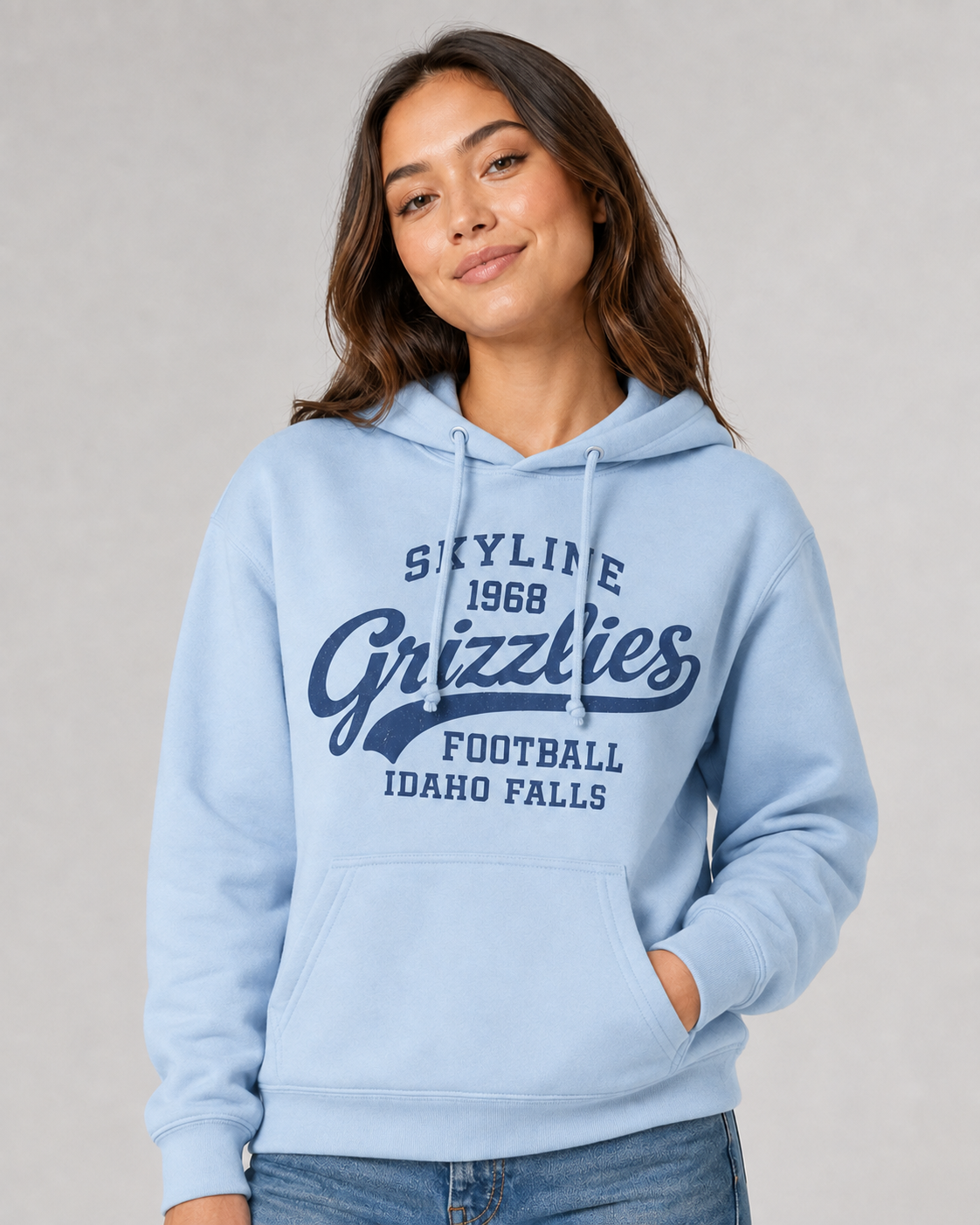 Vintage 1968 Grizzly Football Team Hoodie