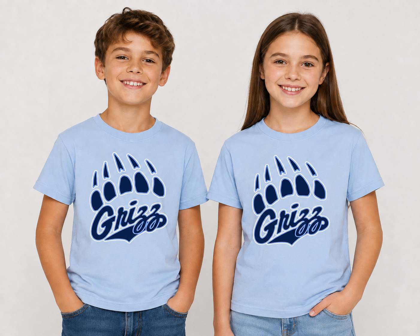 Skyline Grizz paw Kids Tees La Bella Rose Boutique