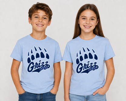 Skyline Grizz paw Kids Tees La Bella Rose Boutique