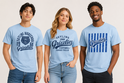 Skyline vintage Tees 9 options| Bella Canvas