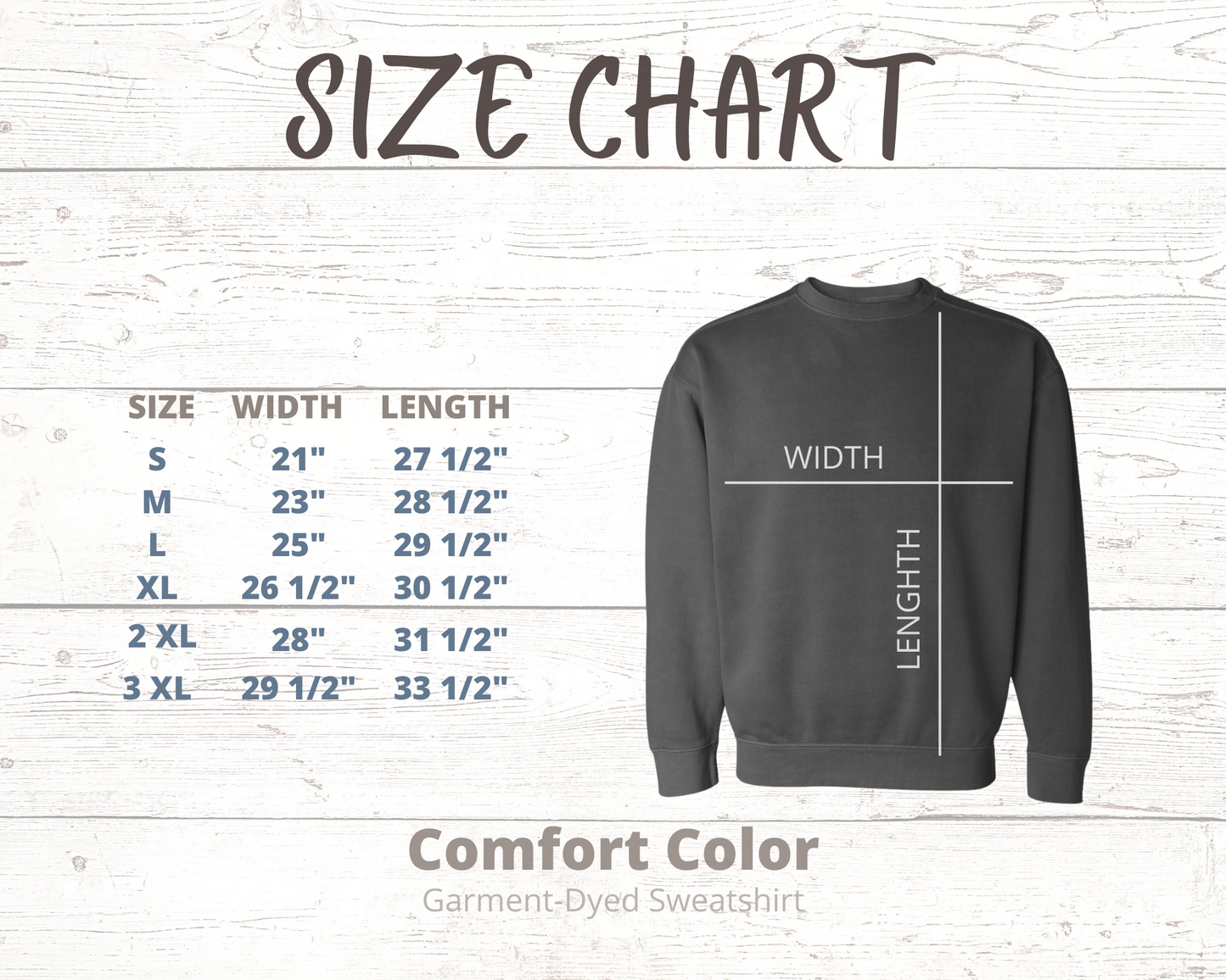 Custom Mascot Comfort Color Sweatshirt