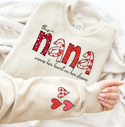 Valentine mom & grandma Sweatshirt La Bella Rose Boutique