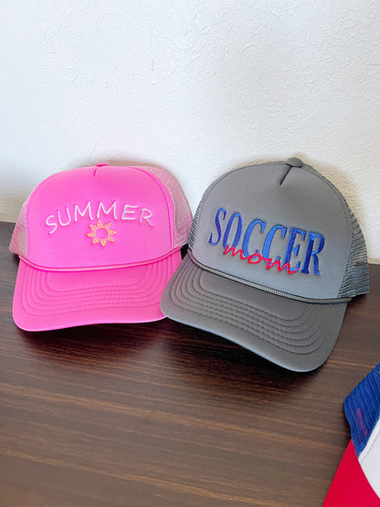 Foam Embroidery Hats