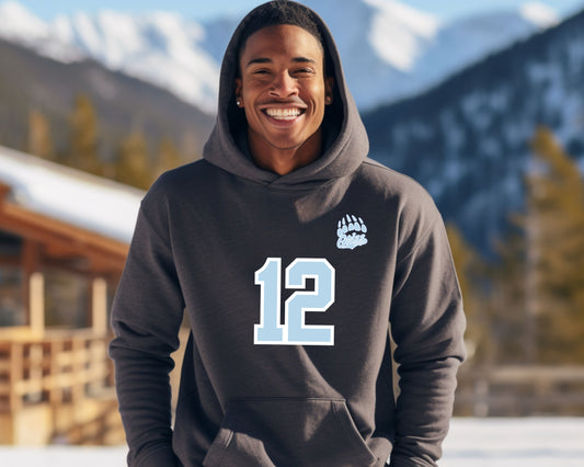 Personalized Grizz football Hoodie La Bella Rose Boutique