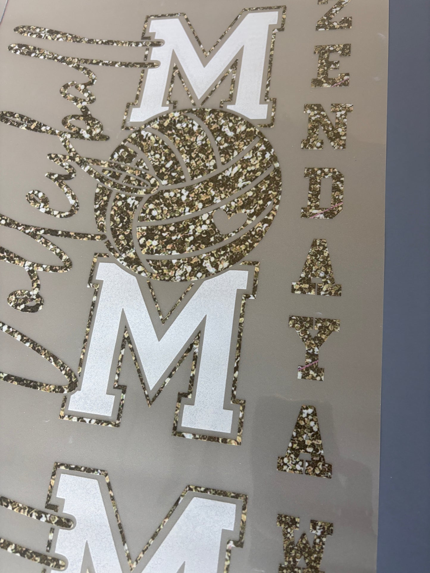 Metallic gold overlay DTF Gang sheet La Bella Rose Boutique