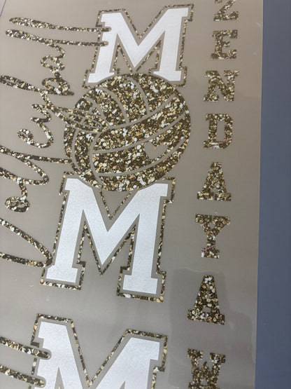 Metallic gold overlay DTF Gang sheet La Bella Rose Boutique