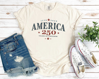 America 4th of July Tees 250 years Comfort color brand