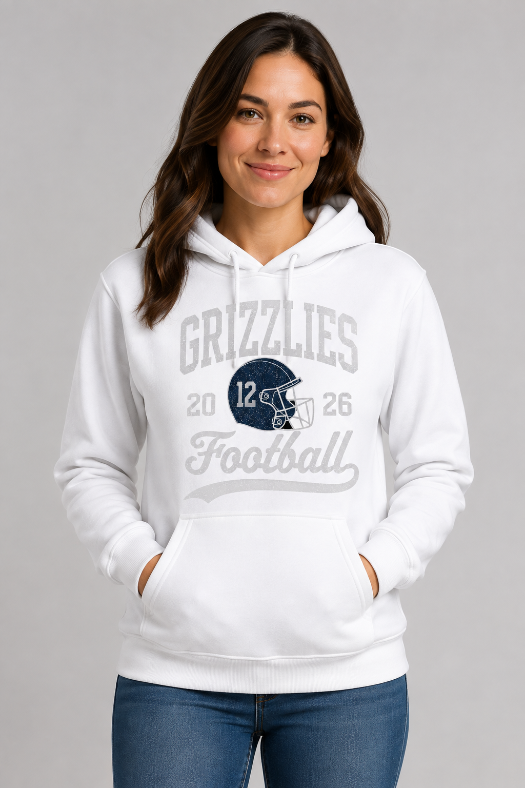Skyline Grizzly Football Helmet Hoodie