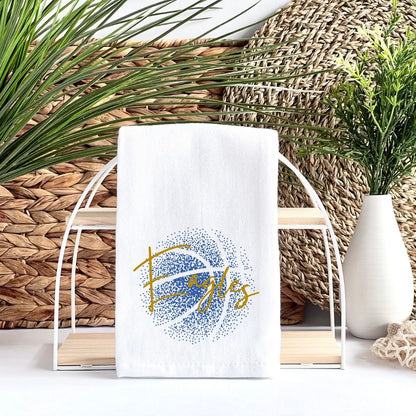 Personalized Faded Ball Tea Towel