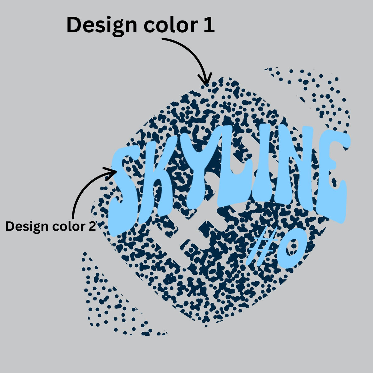 Faded football Hoodie La Bella Rose Boutique