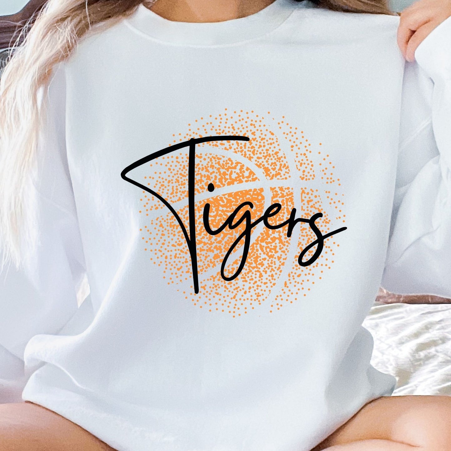 Personalized Faded Basketball Sweatshirts