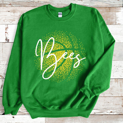 Personalized Faded Basketball Sweatshirts