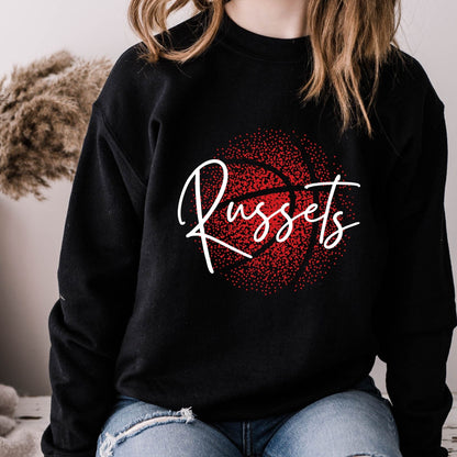 Personalized Faded Basketball Sweatshirts