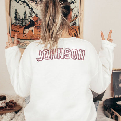 Add on for Name on Back or sleeve of Tee or Sweatshirt La Bella Rose Boutique